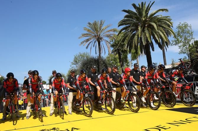 Team BMC lined up and ready