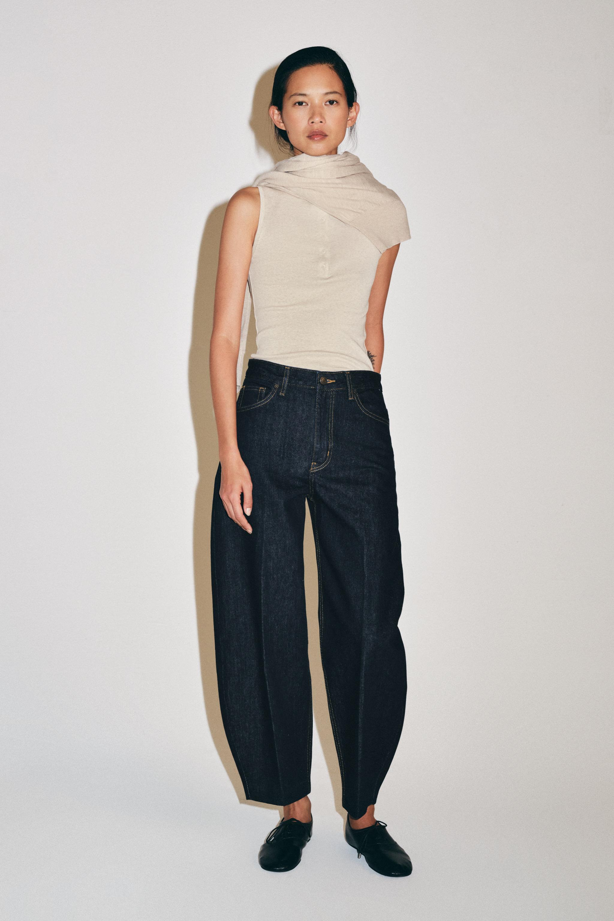 Zw Collection High-Rise Tapered Jeans - Blue - 25 (us 0)
