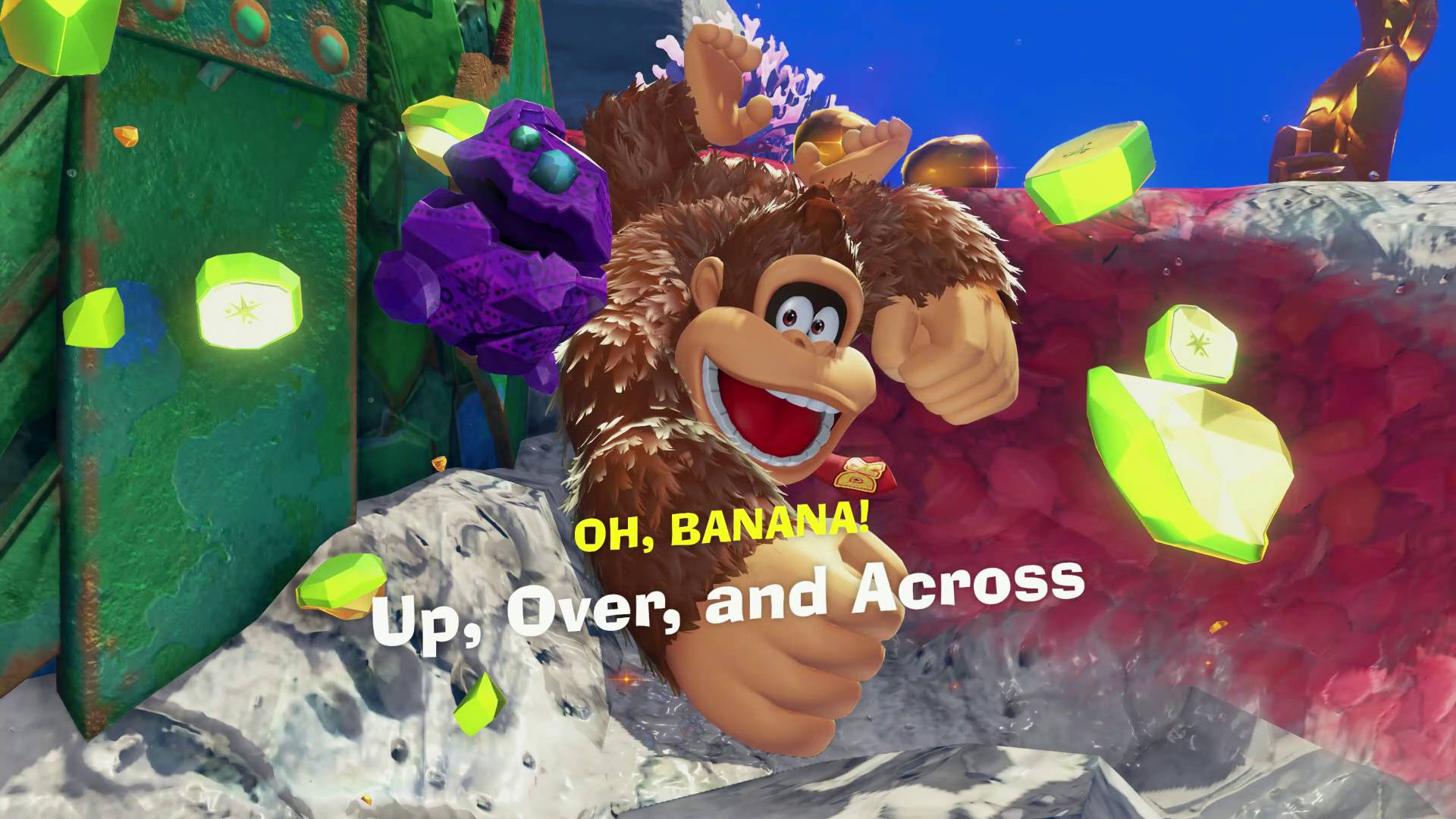 Donkey Kong Bananza banana collected in Lagoon layer