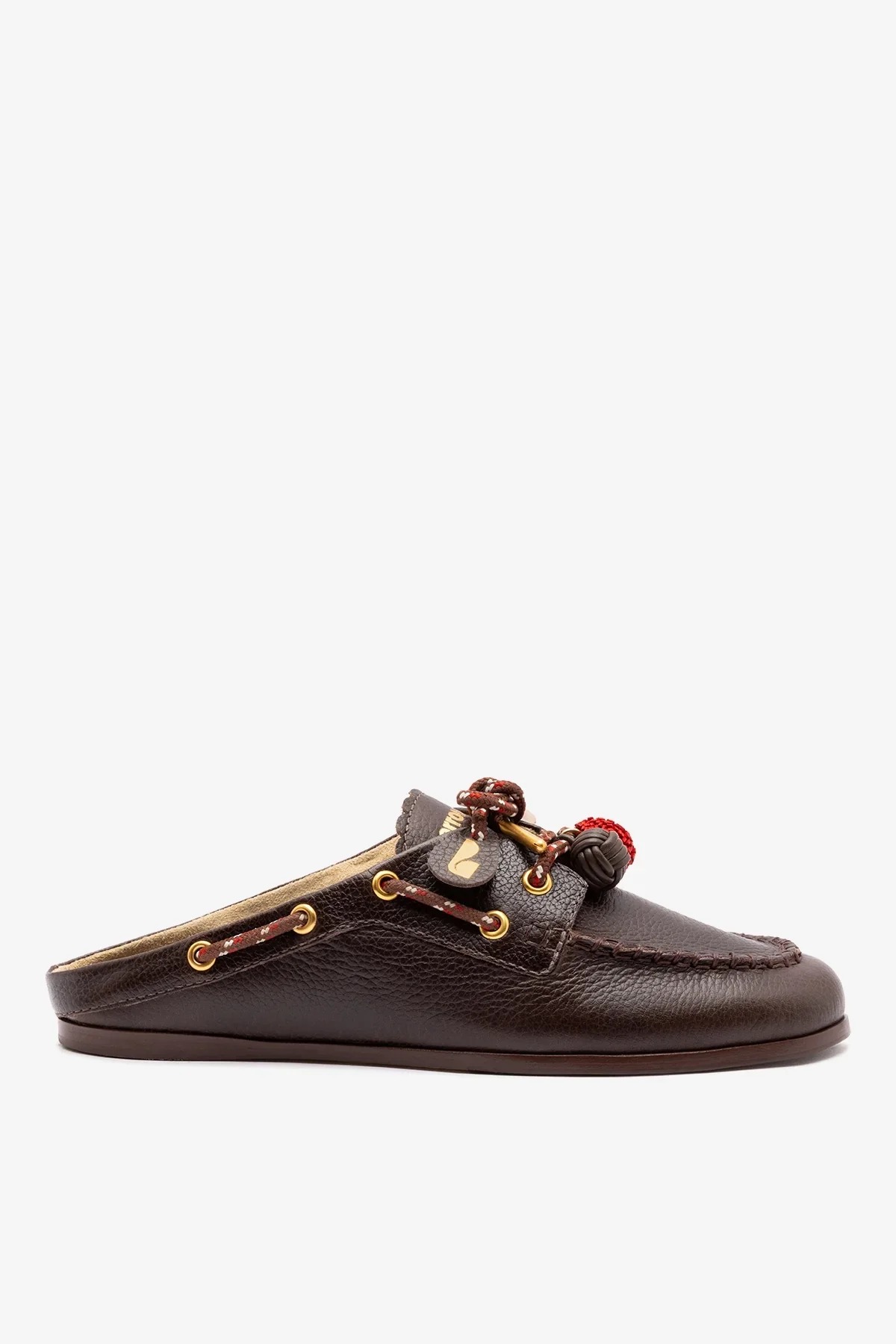 Larroud&amp;eacute;, Cyprus Mule Brown Leather
