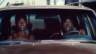 (L-R) Jodie Turner-Smith as Angela "Queen" Johnson and Daniel Kaluuya as Ernest "Slim" Hines in "Queen & Slim"