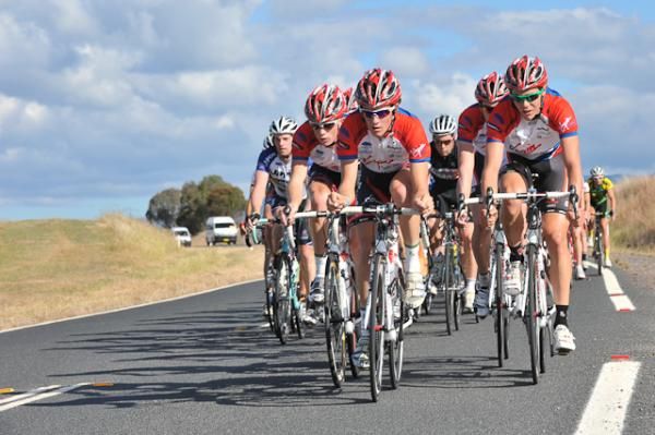 The Virgin Blue-RBS Morgans team of race leader Ben Dyball take up the chase.