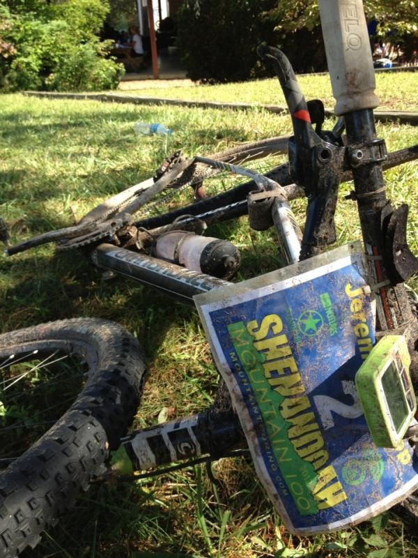 Jeremiah Bishop's winning bike after the Shenandoah Mountain 100