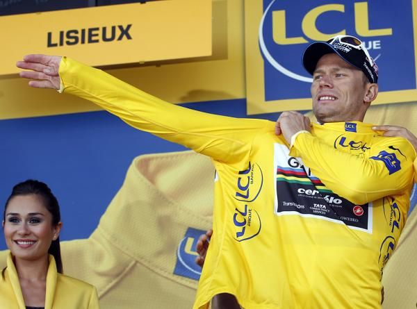 Thor Hushovd donned the yellow jerseys for seven days in a row.