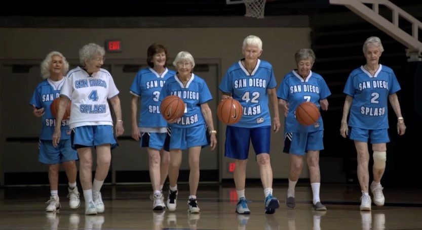 Members of the San Diego Splash basketball team.