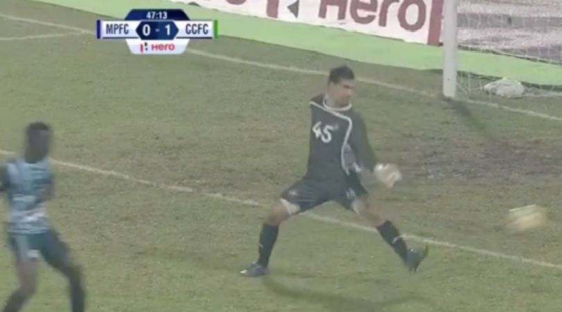 Watch: Chennai goalkeeper's dreadful, lazy clearance produces