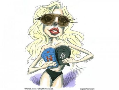 Lady Gaga steps up to plate