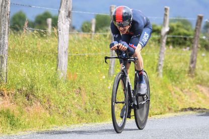 Geraint Thomas on his way to winning the Tour de Romandie 2021