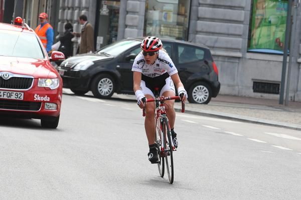A breakway just before Huy lasted 15 km for Alona Andruk (Safi-Pasta Zara)