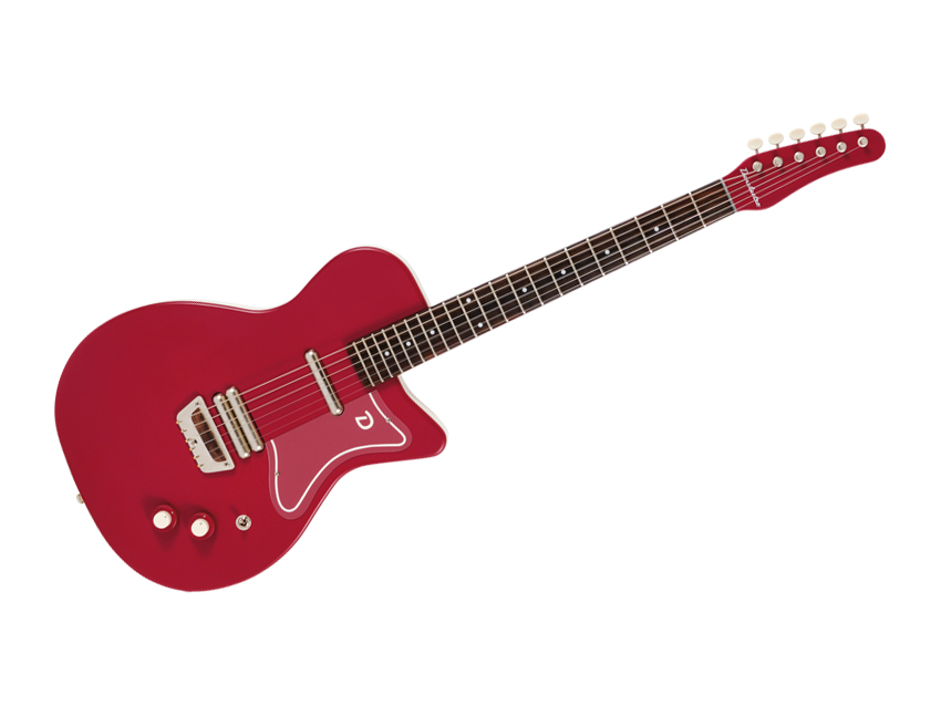 The semi-hollow body weighs in at six-and-a-half pounds.