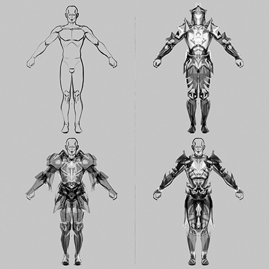 Paper-doll model