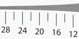 Cropped resolution chart image iso 3200