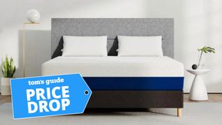 The Amerisleep AS3 Hybrid in clean, bright bedroom
