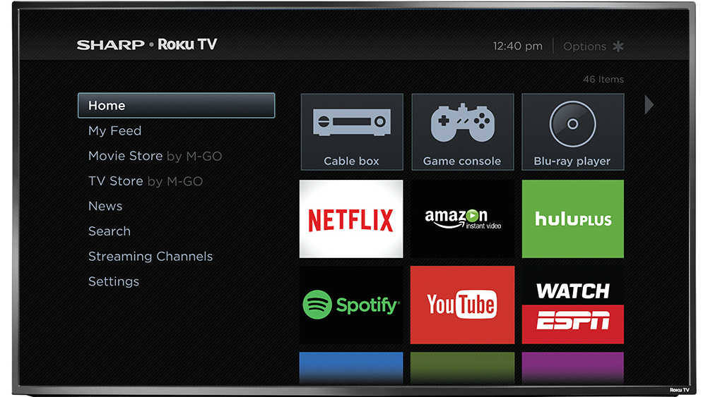 Sharp integrates with Roku