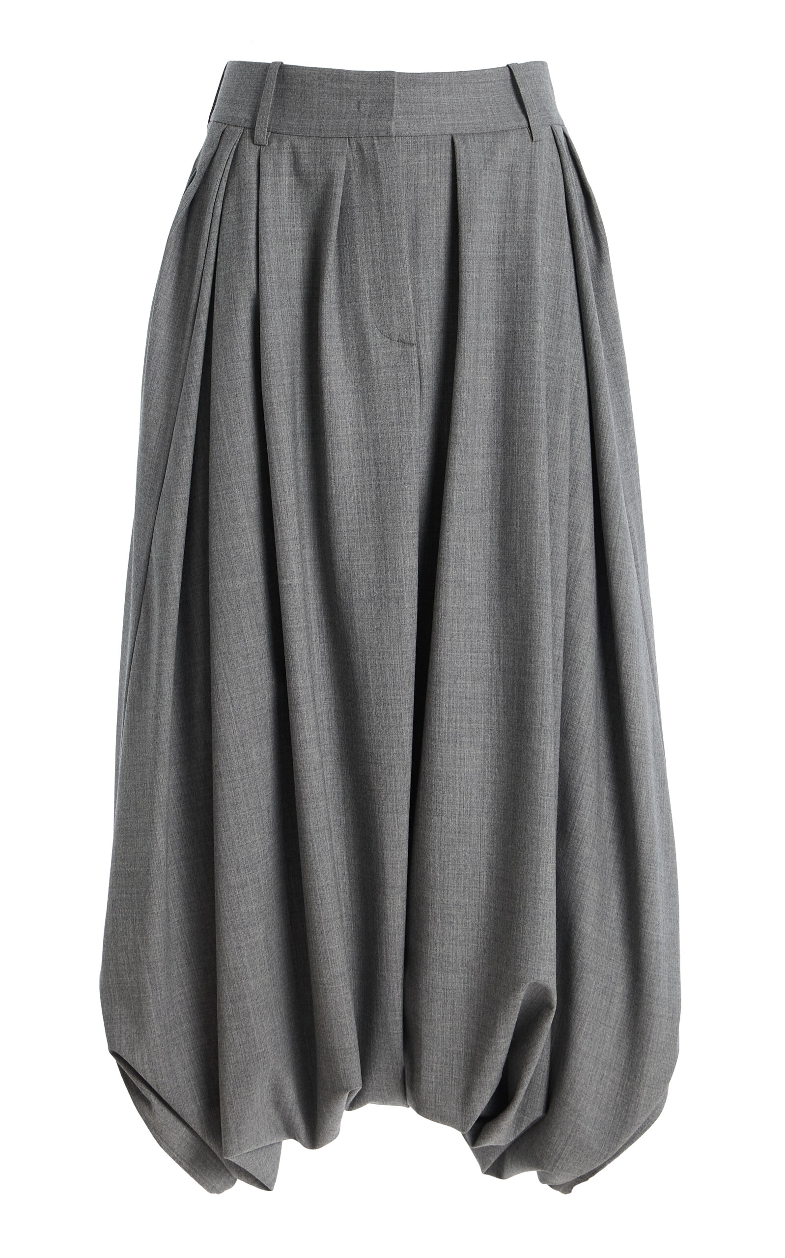 Draped Stretch-Tissue Wool Crepe Culottes