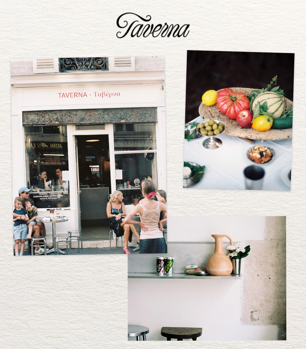 Taverna Restaurant in Paris, France.