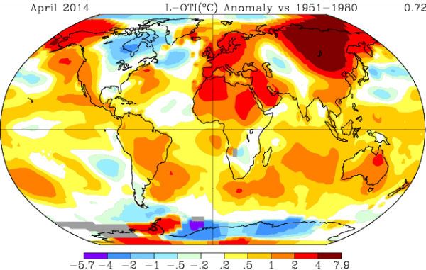 In April, eastern Russia and Mongolia got roasted like a Christmas turkey