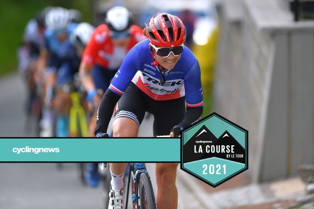 SCHMOLLN, GERMANY - MAY 25: Audrey Cordon-Ragot of France and Trek - Segafredo during the 34th Internationale LOTTO ThÃ¼ringen Ladies Tour 2021, Stage 1 a 89,9km stage from Schmolln to Schmolln / #ltlt2021 / #lottothueringenladiestour / #womencycling / on May 25, 2021 in Schmolln, Germany. (Photo by Luc Claessen/Getty Images)