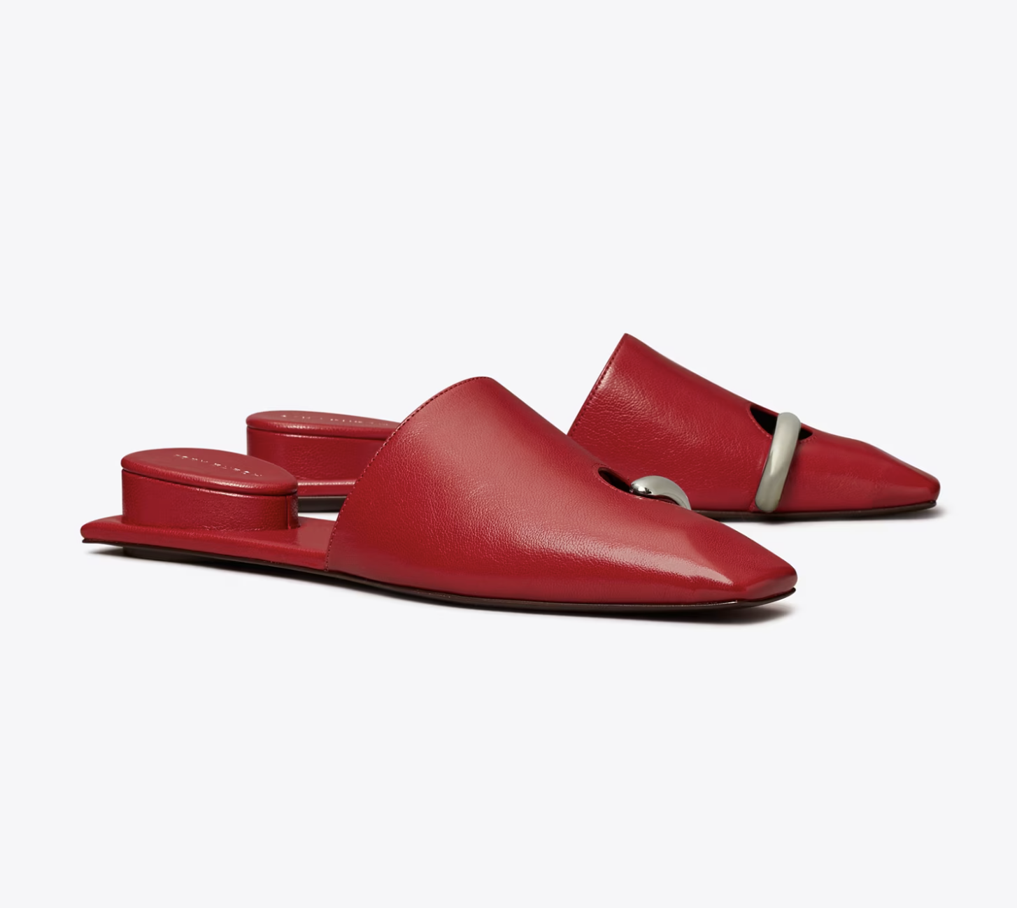 Tory Burch, Pierced Mule in red, Size 9.5