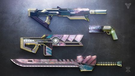 Destiny 2 pink and gold guns