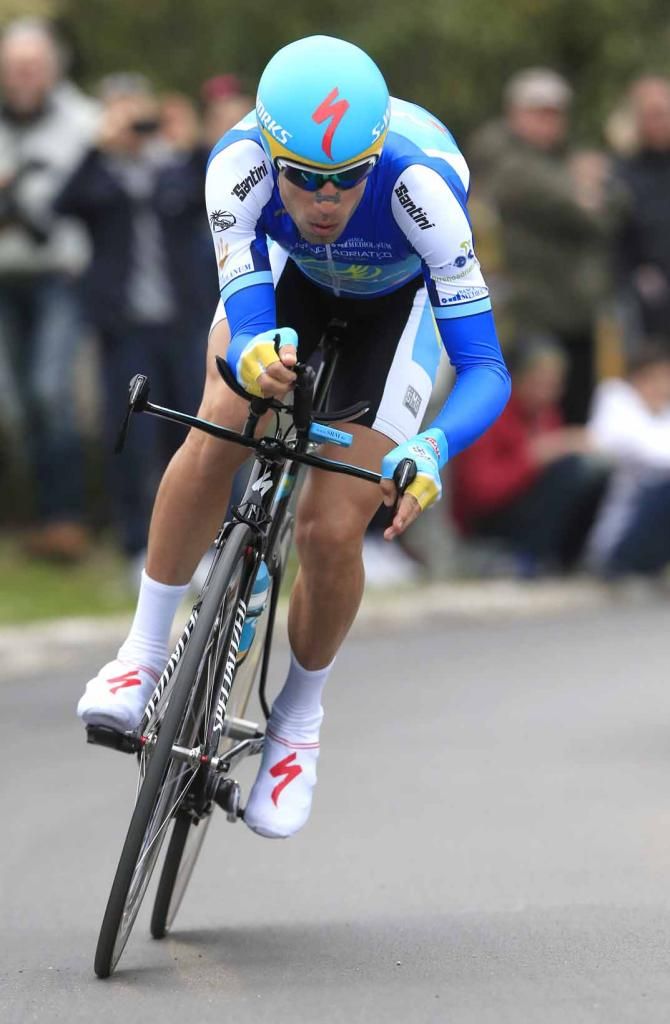 Vincenzo Nibali (Astana) rides to overall victory at Tirreno-Adriatico.