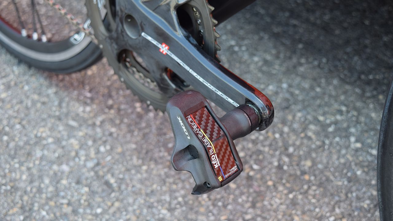 Cunego uses Look Keo Blade Carbon pedals