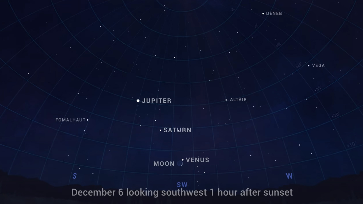 watch the moon shine near venus tonight on its way toward saturn and jupiter space