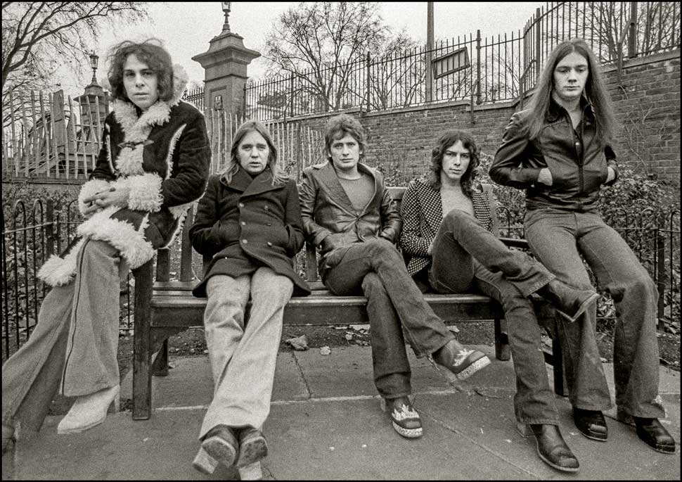 Elf on a park bench, London, 1972