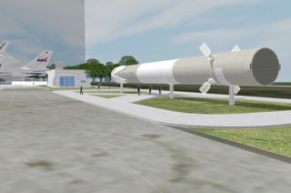 Space Center Houston will display a twice-flown SpaceX Falcon 9 rocket stage beginning in the summer of 2019. The stage was the first to fly on two International Space Station cargo supply missions for NASA in 2017.