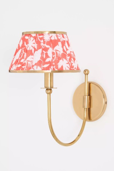 Lee Shaded Brass Wall Light