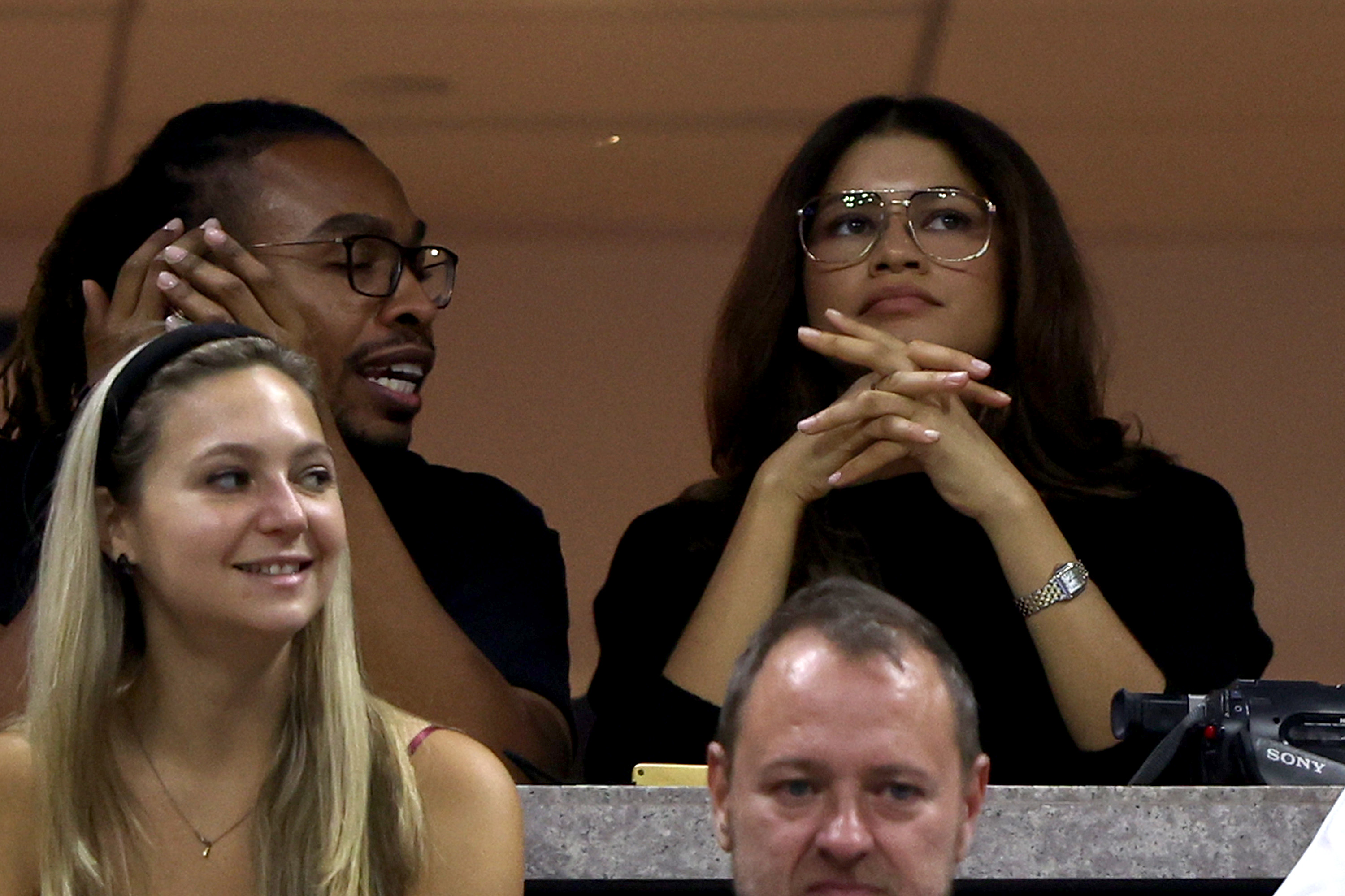 Zendaya was spotted at the US Open in Cartier jewelry
