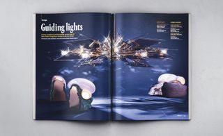 Inner pages of book titled 'Guiding lights'