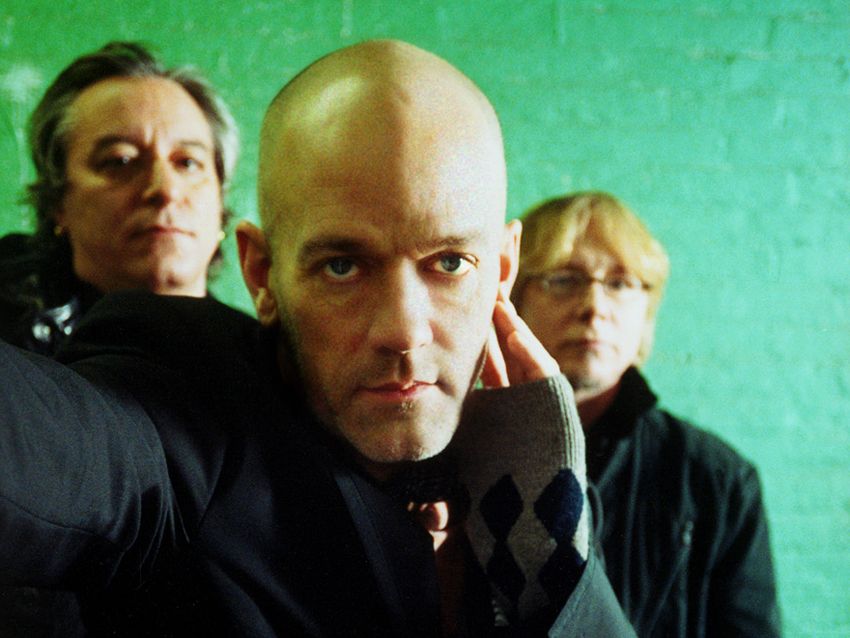 REM in one of their last band photos, March 2011