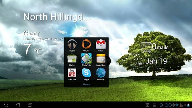 Android 4.0 tablets: Homescreen Folders