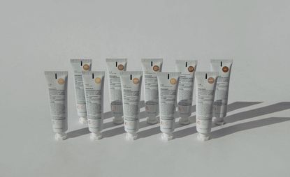 White bottles of Cle's CCC cream Korean sunscreen and skincare 