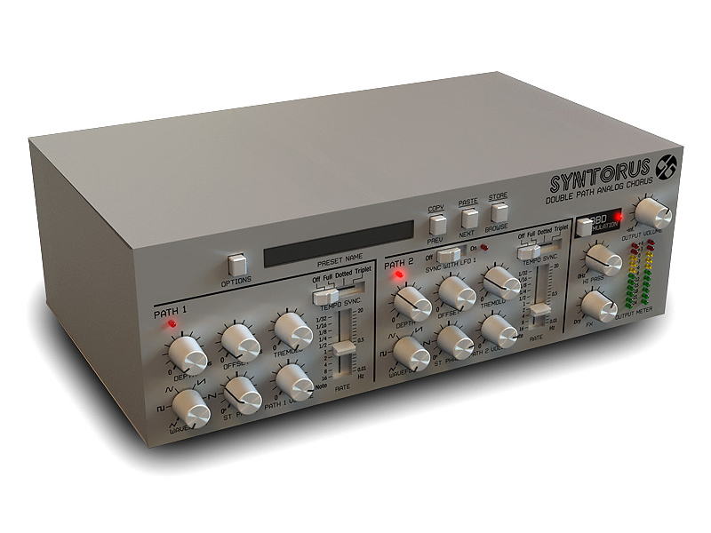 Syntorus has two analogue-style delay lines.