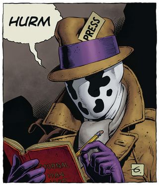 So, Rorschach vs Batman. Who do you think would win? (© DC Comics)