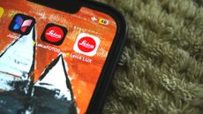 The Leica LUX app on an iPhone 13 screen