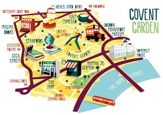 illustrated maps: covent garden