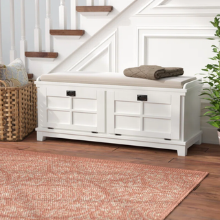 Almendra Microfiber / Microsuede Upholstered Storage Bench