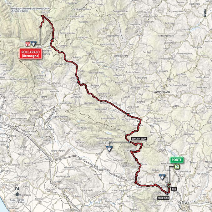 Giro d'Italia 2016: stage 6 map
