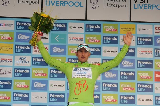 Sonny Colbrelli (Bardiani-CSF) takes the sprint jersey
