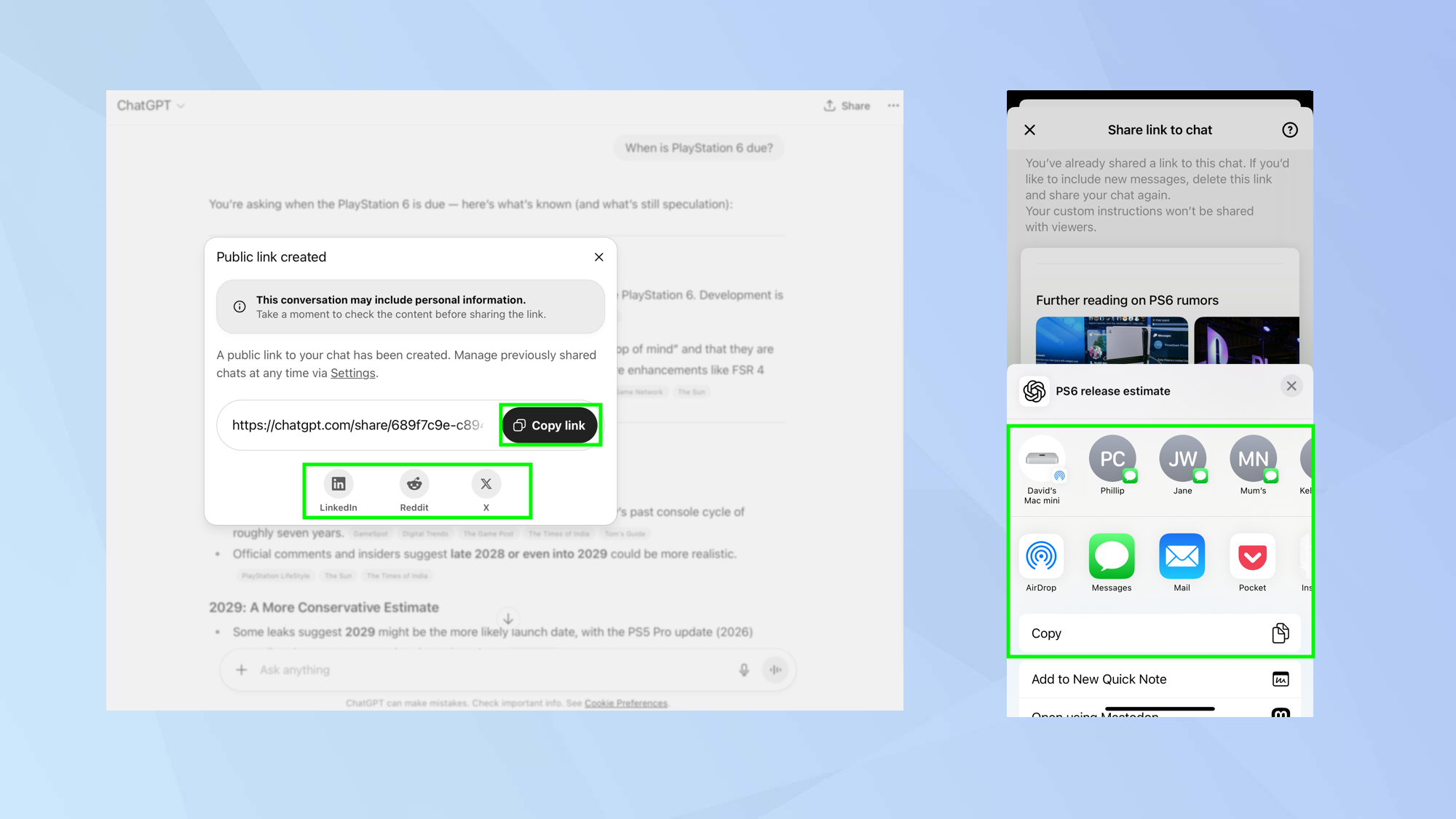 How to share and manage your ChatGPT chats to ensure privacy