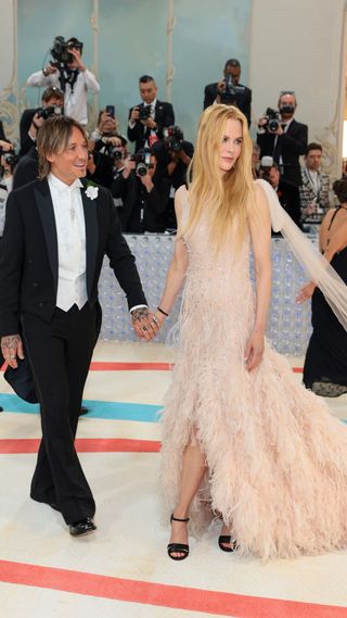 Nicole Kidman and her husband Keith Urban at the met gala 2023