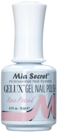 Mia Secret Gelux Gel Nail Polish - Color Rose Petal - Uv Lamp Cured - Long-Lasting - Professional Gel Enamel