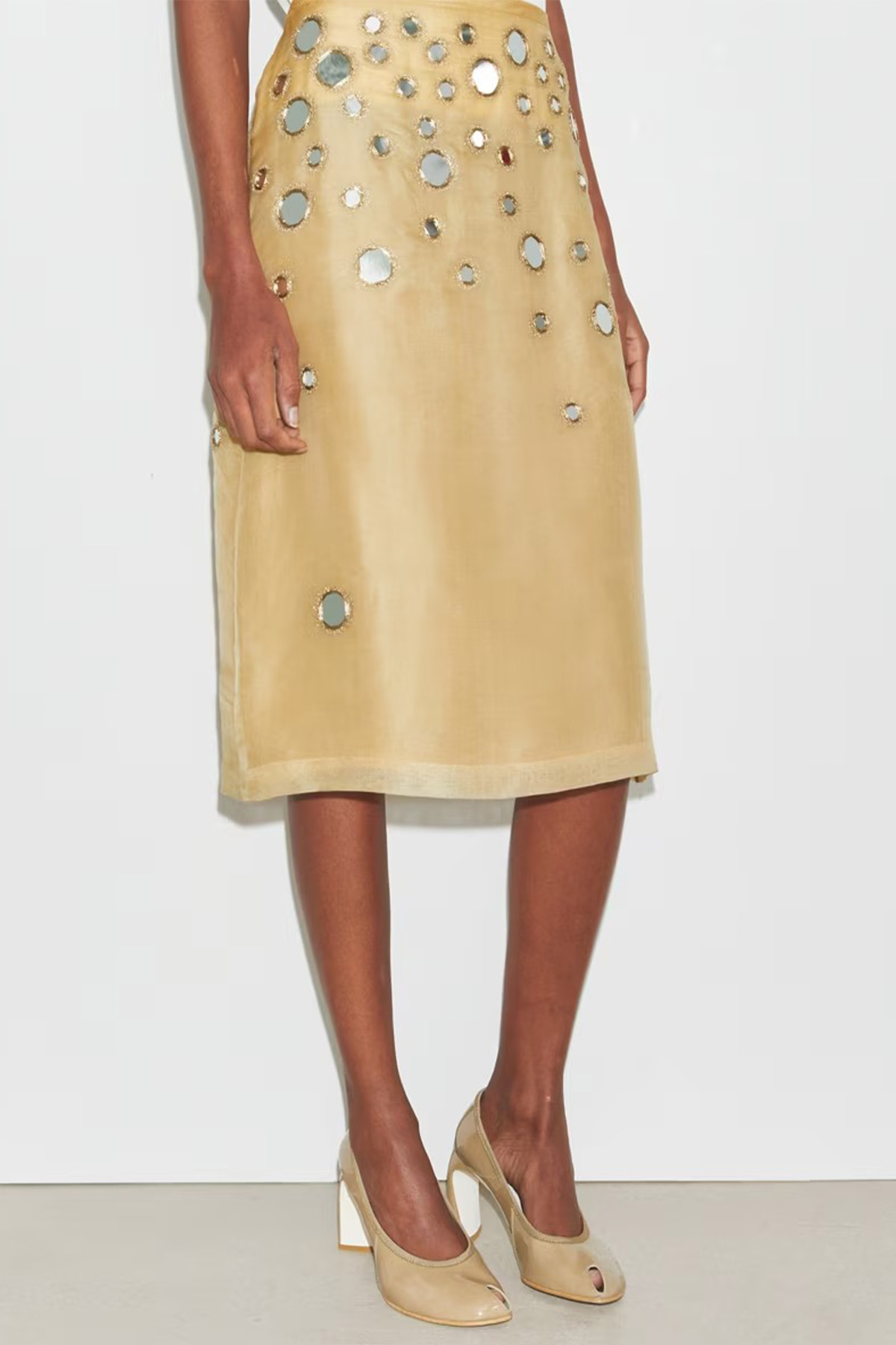 Embellished Mirror Skirt 