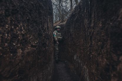 Ukrainian soldier in Vuhledar