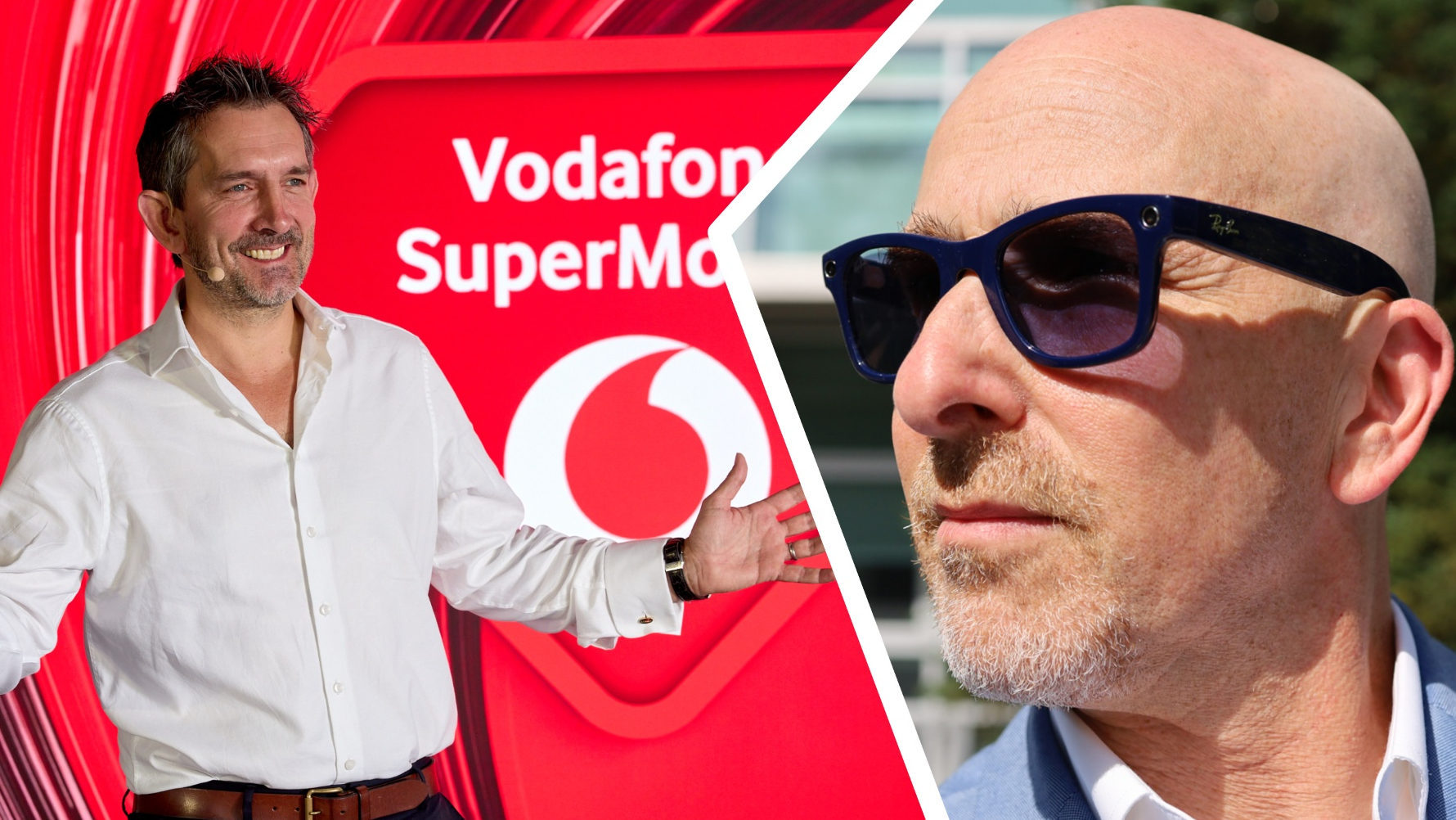 VodafoneThree CEO Max Taylor and Lance Ulanoff side-by-side