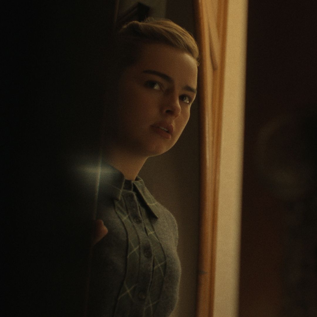 Addison Rae as Evelyn in episode 303 of Monster: The Ed Gein Story.