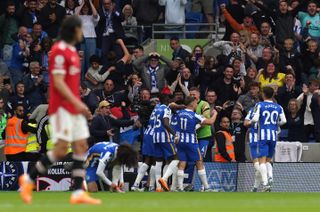 Manchester United were humiliated at the Amex Stadium